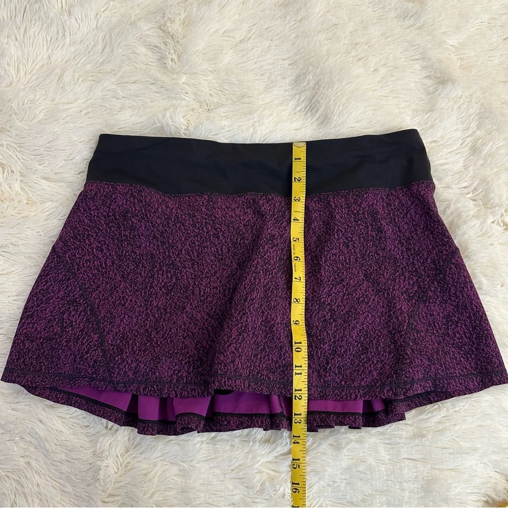 Lululemon Circuit Breaker Skirt Aurora Black Purple Tennis Golf Skort Size 8
